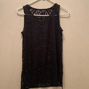Black Lace Tank Top